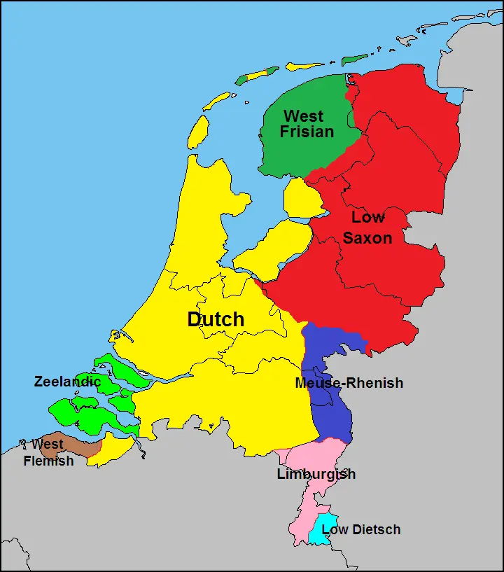 Netherlands Language map