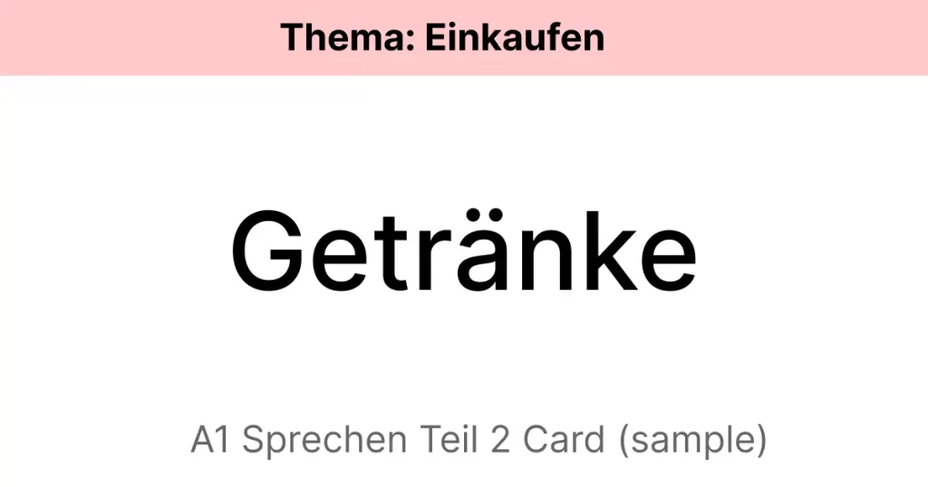 A1 Teil 2 card