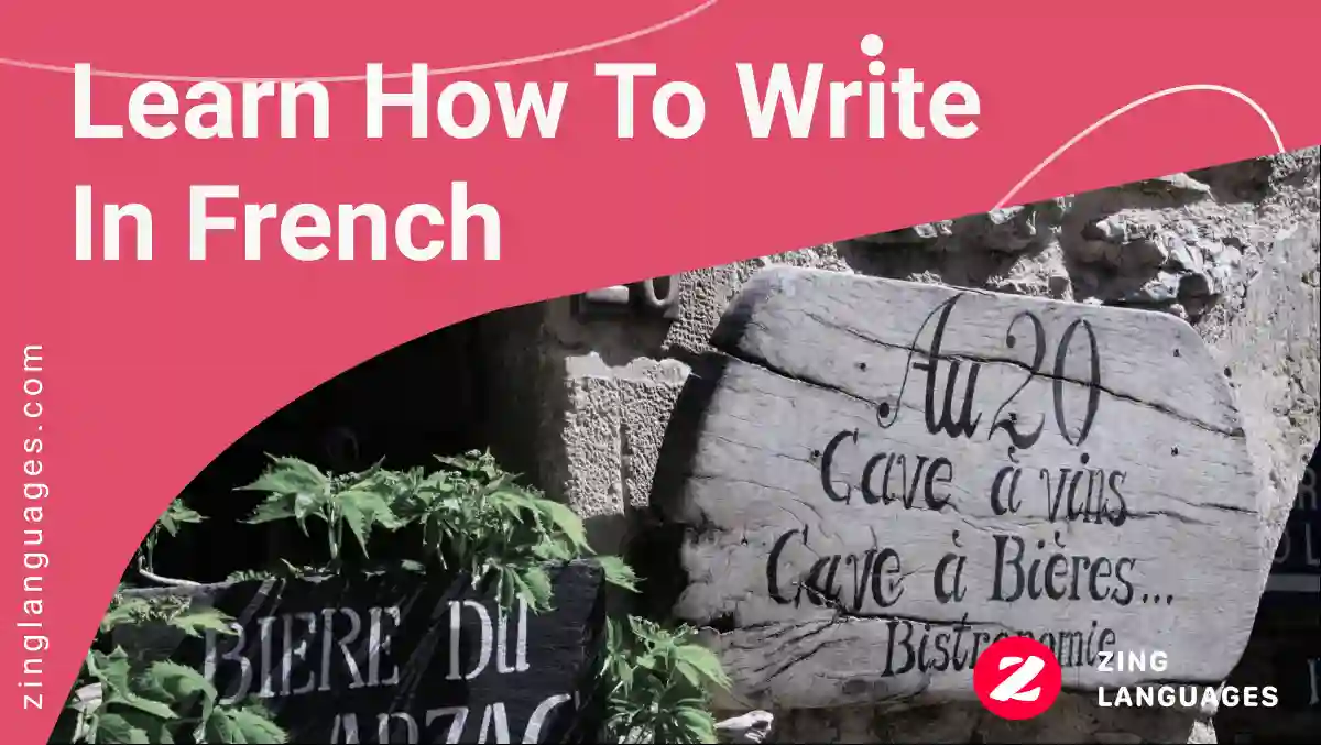 learn how to write in french